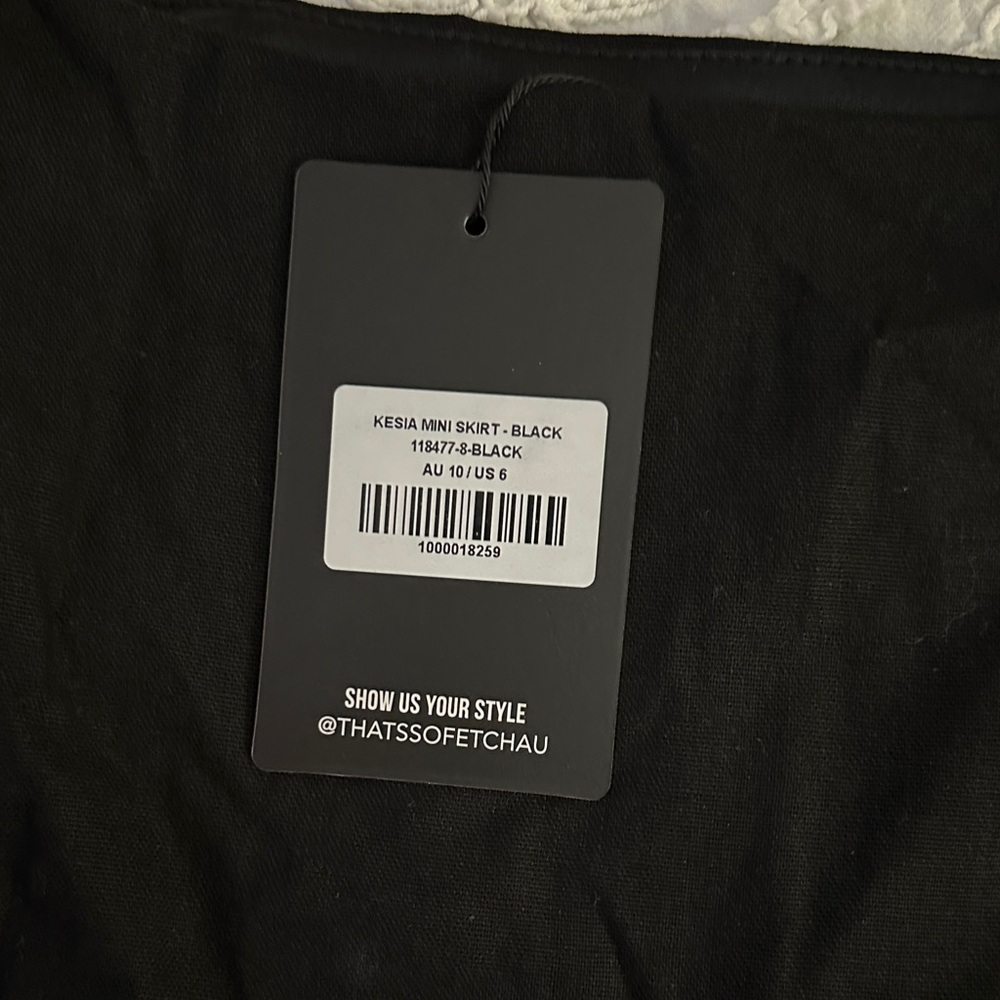 THATSSOFETCH Black Mini Skirt NWT - image 4